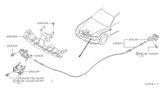 Diagram for Infiniti Q45 Hood Latch - 65601-6P100