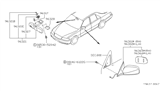 Diagram for Infiniti Q45 Car Mirror - 96365-6P100