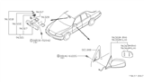 Diagram for 1998 Infiniti Q45 Mirror Cover - 96329-6P104