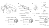 Diagram for 1998 Infiniti I30 Cruise Control Switch - 25551-4P000