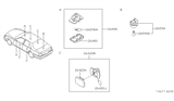 Diagram for 1998 Infiniti Q45 Dome Light - 26420-6P100