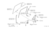 Diagram for Infiniti Q45 Window Motor - 82730-3H000