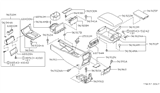 Diagram for 1999 Infiniti Q45 Cup Holder - 68961-6P100