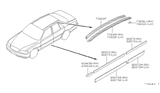 Diagram for Infiniti Q45 Door Moldings - 63875-6P000