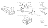 Diagram for 1999 Infiniti Q45 Antenna - 25975-3H700