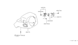 Diagram for Infiniti Q45 Steering Column Cover - 48474-6P103