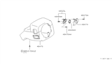 Diagram for 1999 Infiniti Q45 Steering Column Cover - 48474-6P103