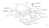 Diagram for Infiniti Q45 Hood - 65100-6P130