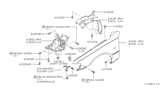 Diagram for 1997 Infiniti Q45 Wheelhouse - 63843-6P000