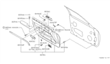 Diagram for 2000 Infiniti Q45 Armrest - 80941-3H604