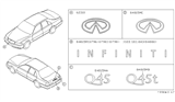Diagram for Infiniti Q45 Emblem - 84895-6P100