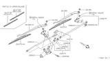 Diagram for Infiniti QX4 Wiper Blade - 28890-40U00
