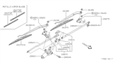 Diagram for Infiniti I30 Windshield Wiper - 28890-40U00