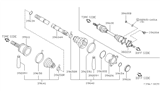 Diagram for 2002 Infiniti Q45 Axle Shaft - 39704-30P50