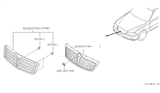 Diagram for 1999 Infiniti Q45 Grille - 62310-6P125