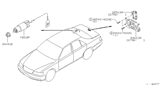 Diagram for 1998 Infiniti Q45 Trunk Latch - 84623-3H000