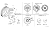 Diagram for Infiniti Q45 Spare Wheel - 40300-5P225