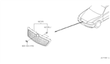 Diagram for Infiniti Q45 Grille - F2310-3H500