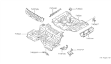 Diagram for 1999 Infiniti Q45 Floor Pan - 74512-6P130