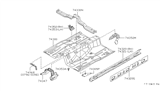 Diagram for 1998 Infiniti Q45 Engine Mount Bracket - 74360-7P200