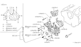 Diagram for 1995 Infiniti Q45 Crankshaft Seal - 13510-60U00