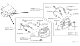 Diagram for 1999 Infiniti Q45 Tail Light - 26554-3H025