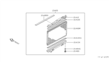 Diagram for 2000 Infiniti Q45 Radiator - 21460-3H017