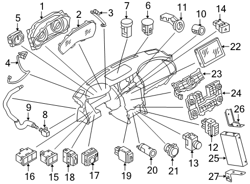 2019 Infiniti QX80 Controller Assembly-Display & It Master Diagram for 28387-6GY2F