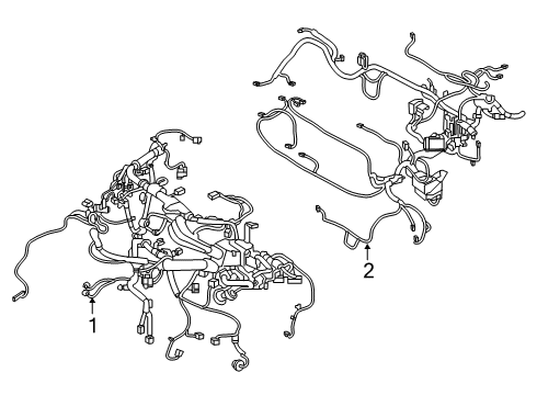 2019 Infiniti QX50 Harness-Engine Room Diagram for 24C00-5NA0A