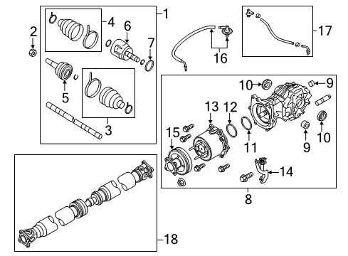 2018 Infiniti Q50 Breather Diagram for 38322-4BF2A