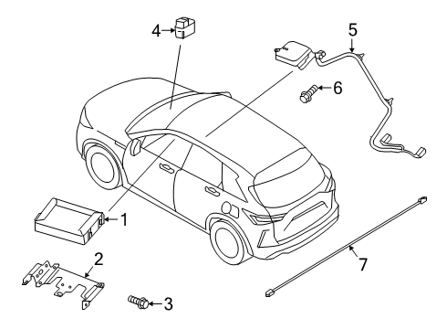 2019 Infiniti QX50 Cable-Usb Diagram for 28088-5NZ0A