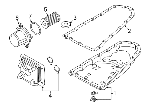 2015 Infiniti QX60 Cover-Filter Diagram for 31848-28X0A
