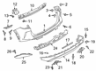 Diagram for 2019 Infiniti QX50 Bumper Reflector - 26560-5NA0A