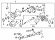 Diagram for 2021 Infiniti QX50 Differential Mount - 37510-5NA0B