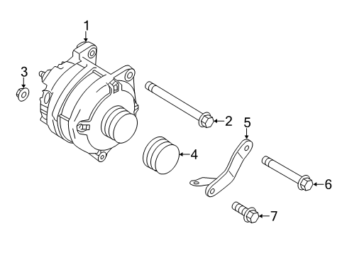 Alternator - 2022 Infiniti Q50