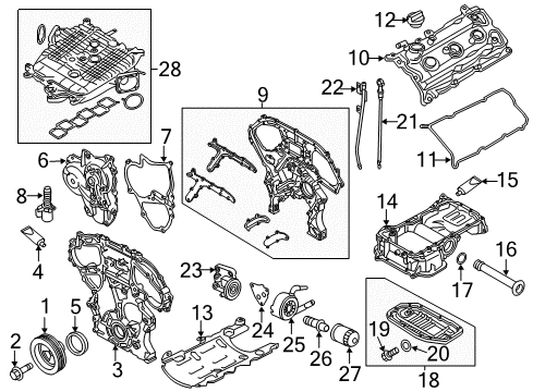 Collector-Intake Manifold Diagram for 14010-6GP0A