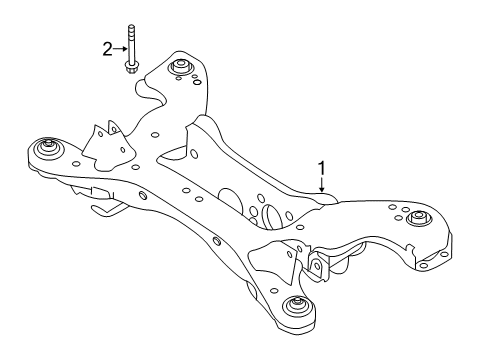 2021 Infiniti QX50 Suspension Mounting - Rear Diagram 2