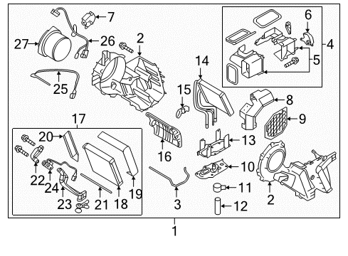 Pipe Assembly Rear Cooler High B Diagram for 92462-6JF0B