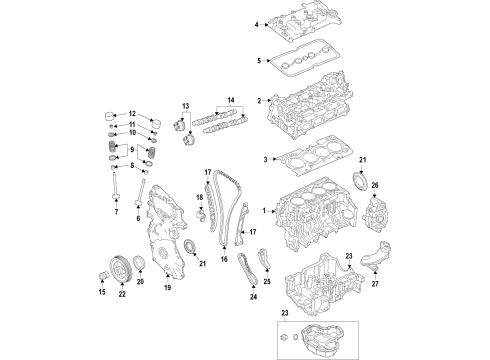 ENGINE-BARE Diagram for 10102-5NAAA