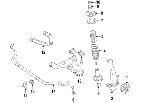 Link COMPL-Front Suspension,Lower LH Diagram for 54501-5ZA0A