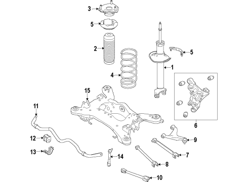 ABSORBER Kit - Shock, Rear Diagram for E6210-6HL0B