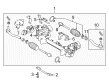 Diagram for Infiniti Steering Gear Box - 49200-4GA1C
