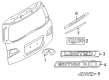 Diagram for 2021 Infiniti QX80 Emblem - 90891-3ZD5A