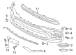 Diagram for Infiniti QX80 Grille - 62256-6JE0E