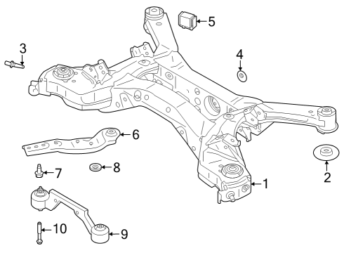 2023 Infiniti QX60 Suspension Mounting - Rear Diagram 1