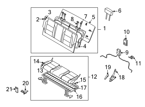 Trim Assembly-3RD Seat Cushion Diagram for 89320-7S000