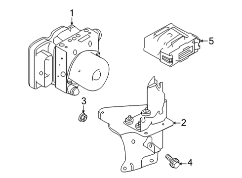 2022 Infiniti QX55 ABS Components Diagram