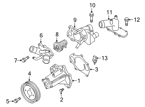 2023 Infiniti QX80 Water Pump Diagram