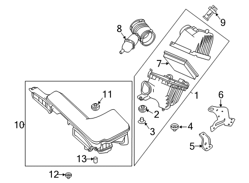 2020 Infiniti QX60 Filters Diagram 1