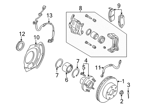 Pad Kit Disc Bk Diagram for 41060-AU091